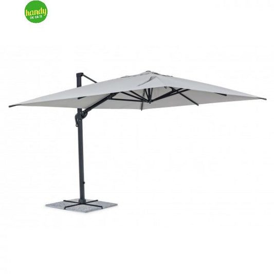 Ombrellone Vega a braccio 3x4 m bianco