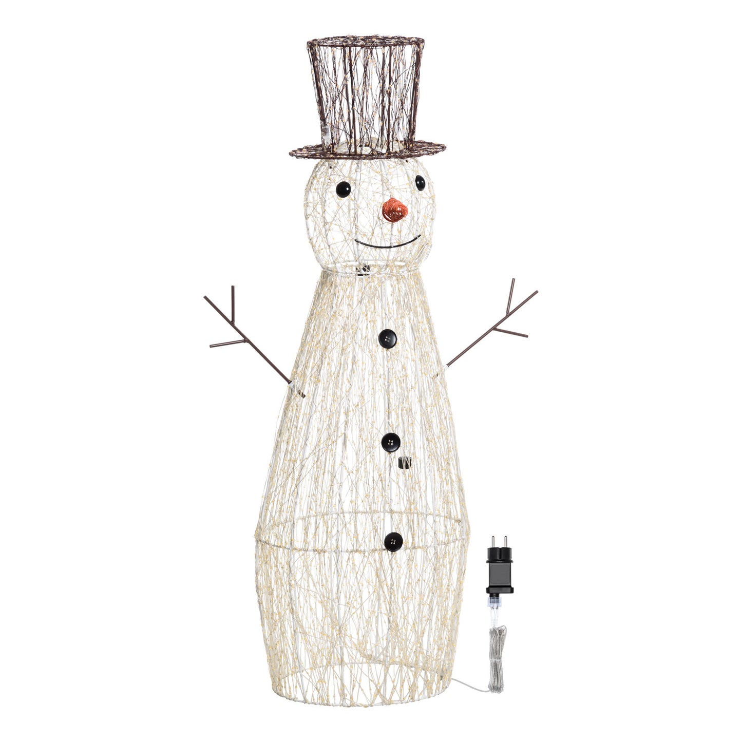 Pupazzo di neve 3D H100cm con MicroLED