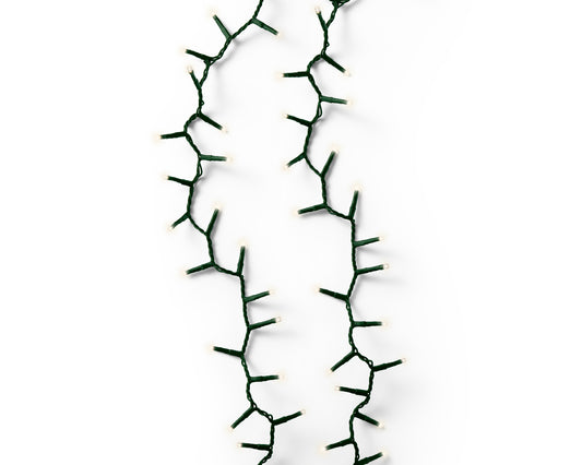 Catena luci LED 60m 3000 lampadine verde/bianco caldo