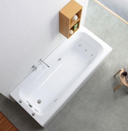 Vasca Rettangolare a Idromassaggio con 7 Getti