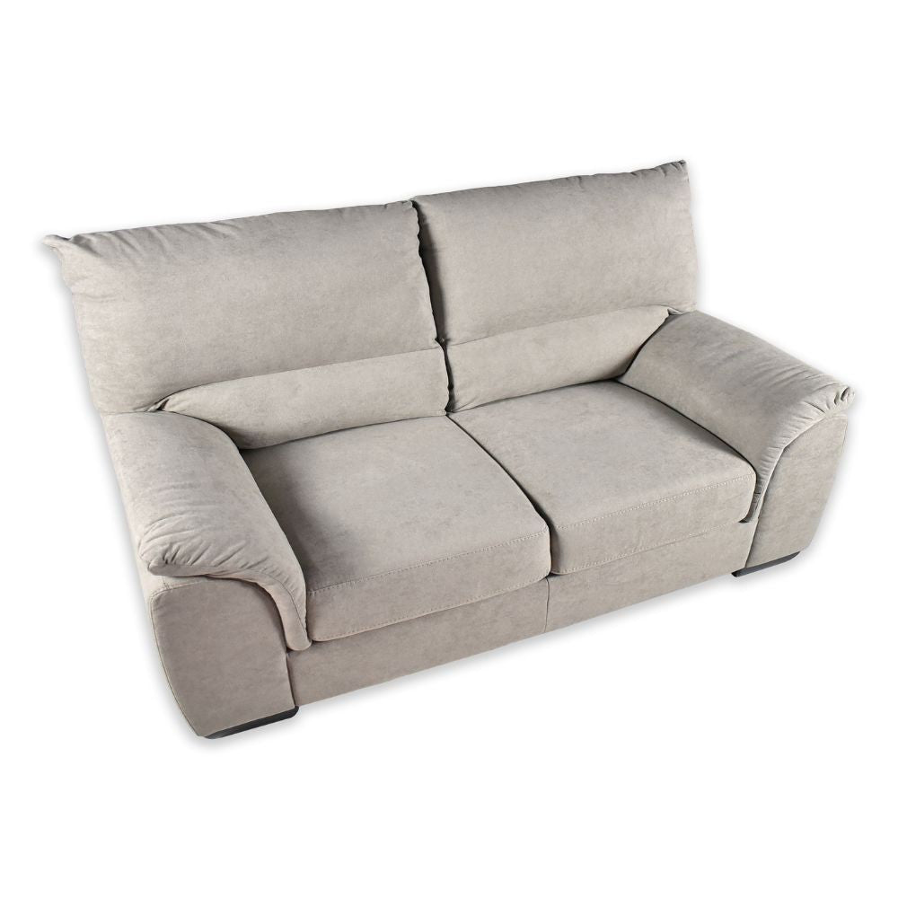 Divano 3 posti taupe 198x90x100 cm