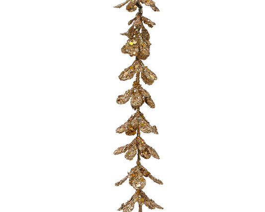 Ghirlanda oro glitter h. 150cm x lun. 3cm x lar. 3cm