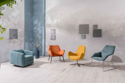 Poltrona in polipropilene acquamarina 85 cm x 74 cm H. 86 cm