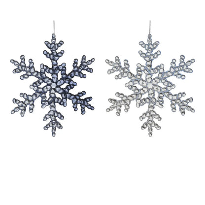 Fiocco di neve decorativo H15 cm – 1 pezzo assortito