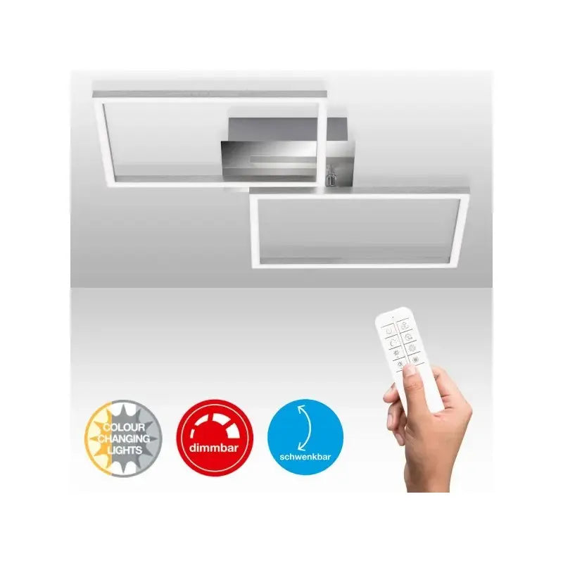 Applique/Plafoniera LED Frames 30W 3300 lm CCT 50×39 cm dimmerabile con telecomando