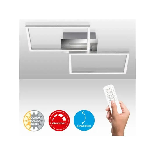Applique/Plafoniera LED Frames 30W 3300 lm CCT 50×39 cm dimmerabile con telecomando