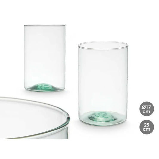 Vaso in vetro riciclato Ø17x25h