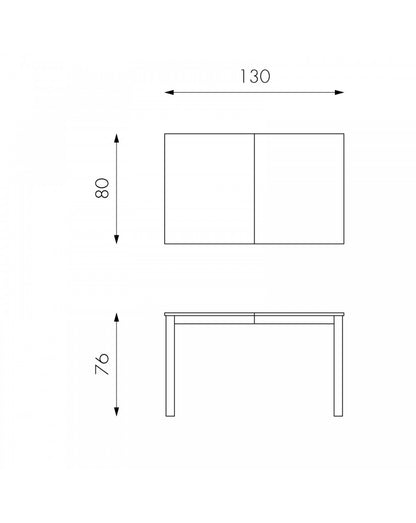 Tavolo Allungabile 130-210 x 80 cm - Traffic