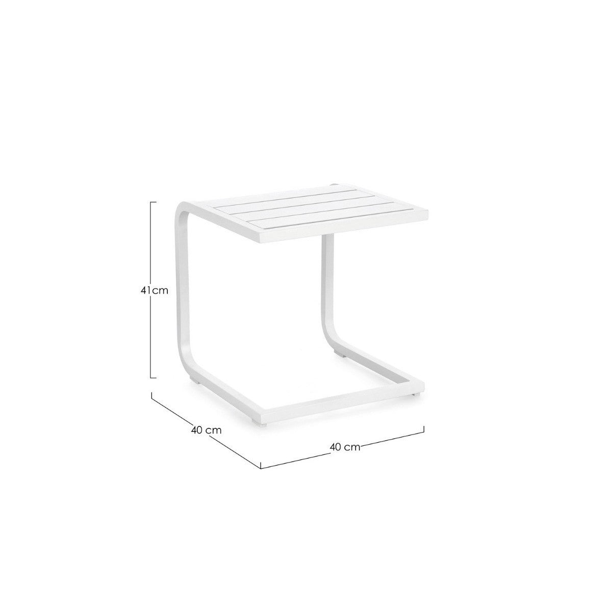 Bizzotto tavolino Taylor bianco cm 40x40x41h