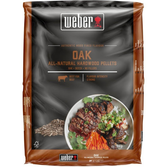 Pellet Weber legno di quercia 8 kg