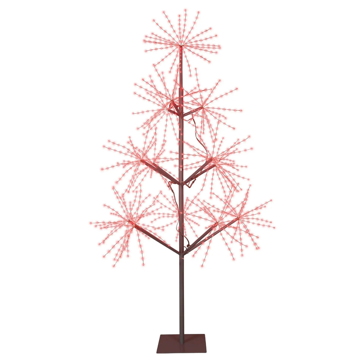 Albero di Natale con micro LED cangianti da esterno H180 cm