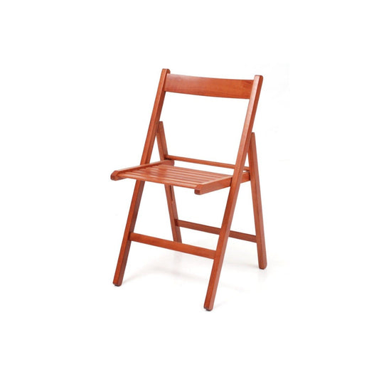 Sedia pieghevole in legno ciliegio cm 43x9x88h