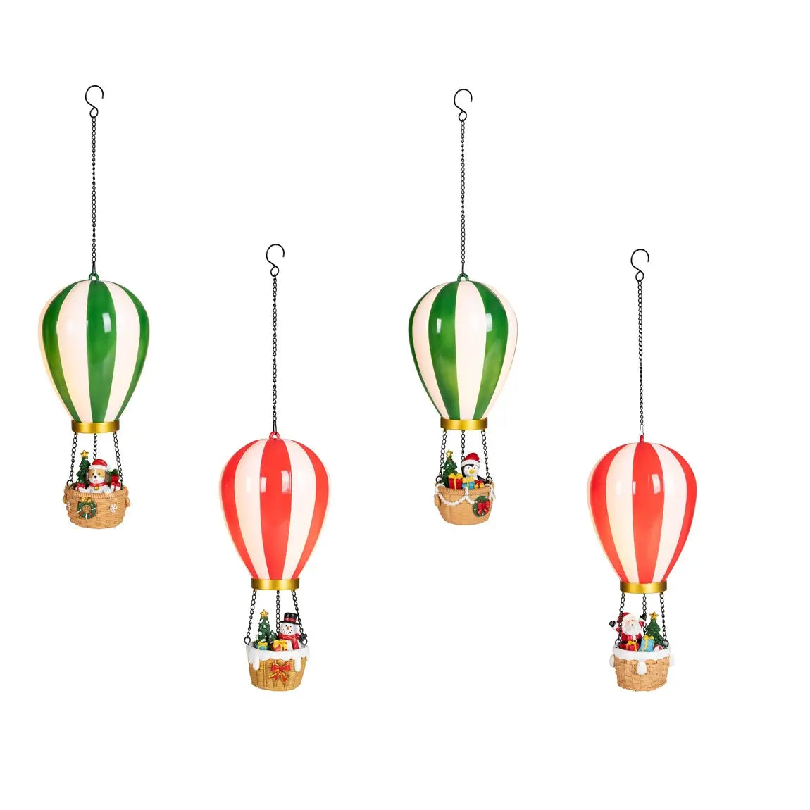 Mongolfiera decorativa con LED Ø14,5 × H27,5 cm