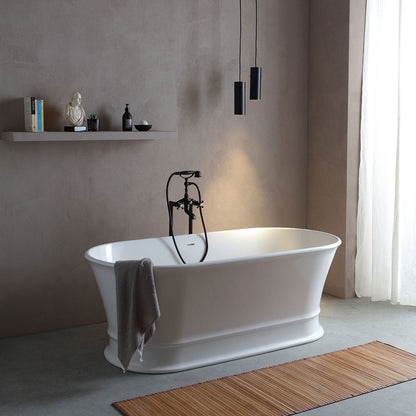 Vasca da bagno ovale classica centro stanza