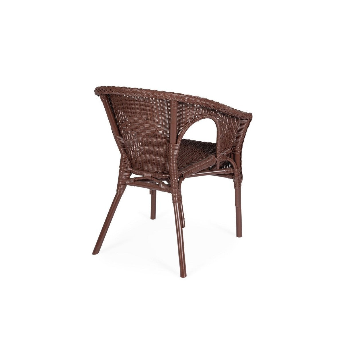 Bizzotto poltrona Ruby in rattan con intreccio in midollino cm 58 x 61 x 74h