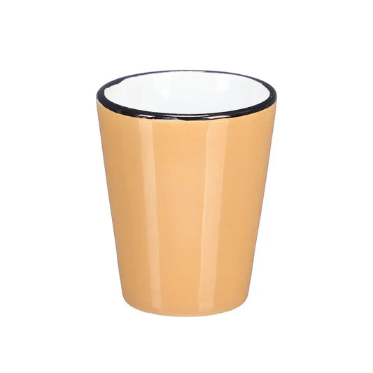 Bicchiere in ceramica 90 ml colori chiari assortiti