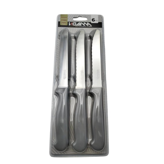 Set 6 coltelli da tavola kelama deluxe colore tortora