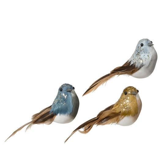 Uccellino decorativo in foam 11 × 5 cm – 1 pezzo assortito