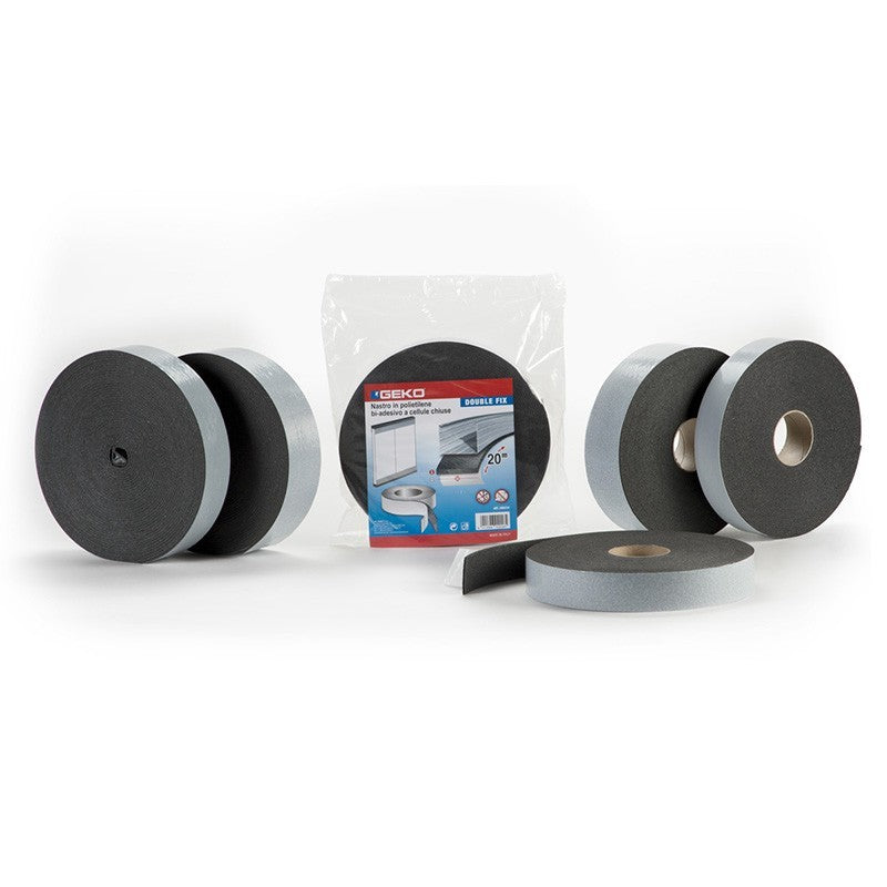Nastro biadesivo schiuma per cartongesso 50 mm x 20 m antracite