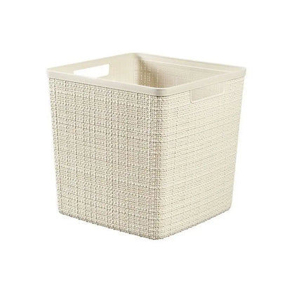 Cesto Keter Jute Cube bianco 5l cm 28x28x27 h