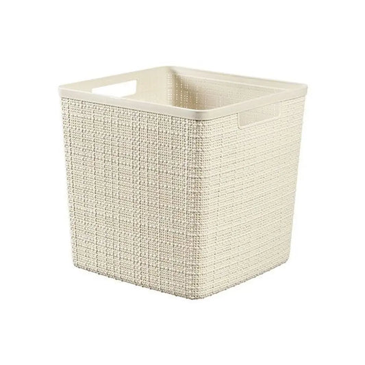 Cesto Keter Jute Cube bianco 5l cm 28x28x27 h