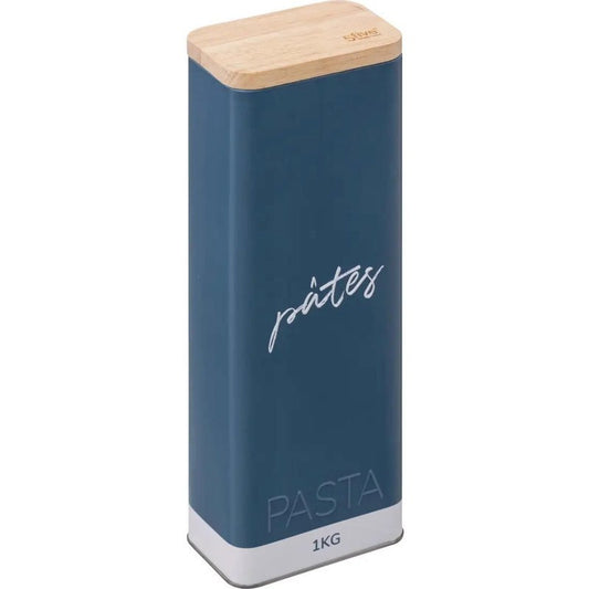 Contenitore per spaghetti Color edition metallo rilievo Blu Grigio 1 kg