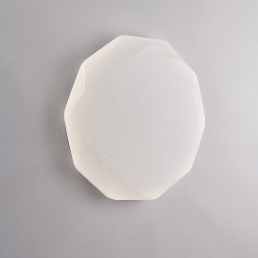 Plafoniera in acrilico bianco diametro 40 con led integrato CCT + telecomando H.7 - Ø 40