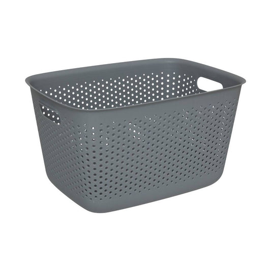 Cestino multiuso in plastica Tila grigio 17 L