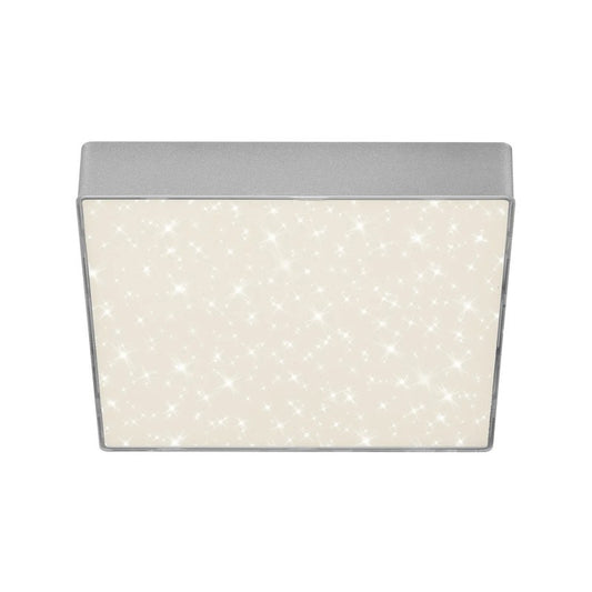 Plafoniera Flame Star led 21,2 cm 1600lm argento
