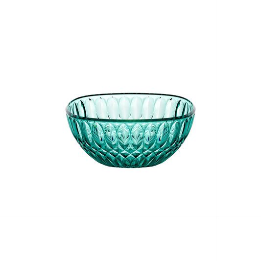 Contenitore Vanity Ø21 cm colore verde acquamarina 21x21xh9,3 cm