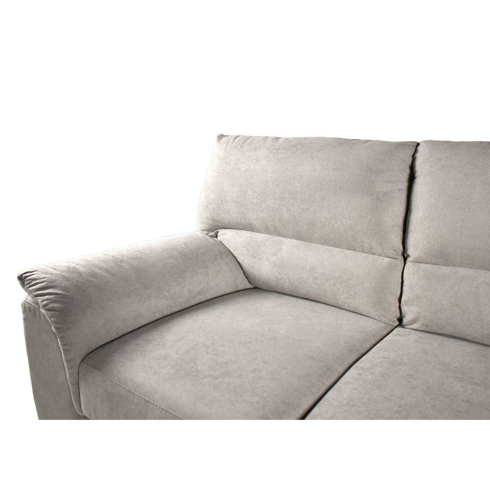 Divano 3 posti taupe 198x90x100 cm