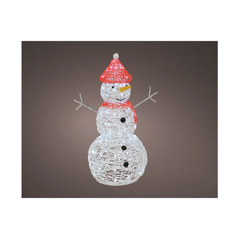 Pupazzo di neve 90 cm con LED