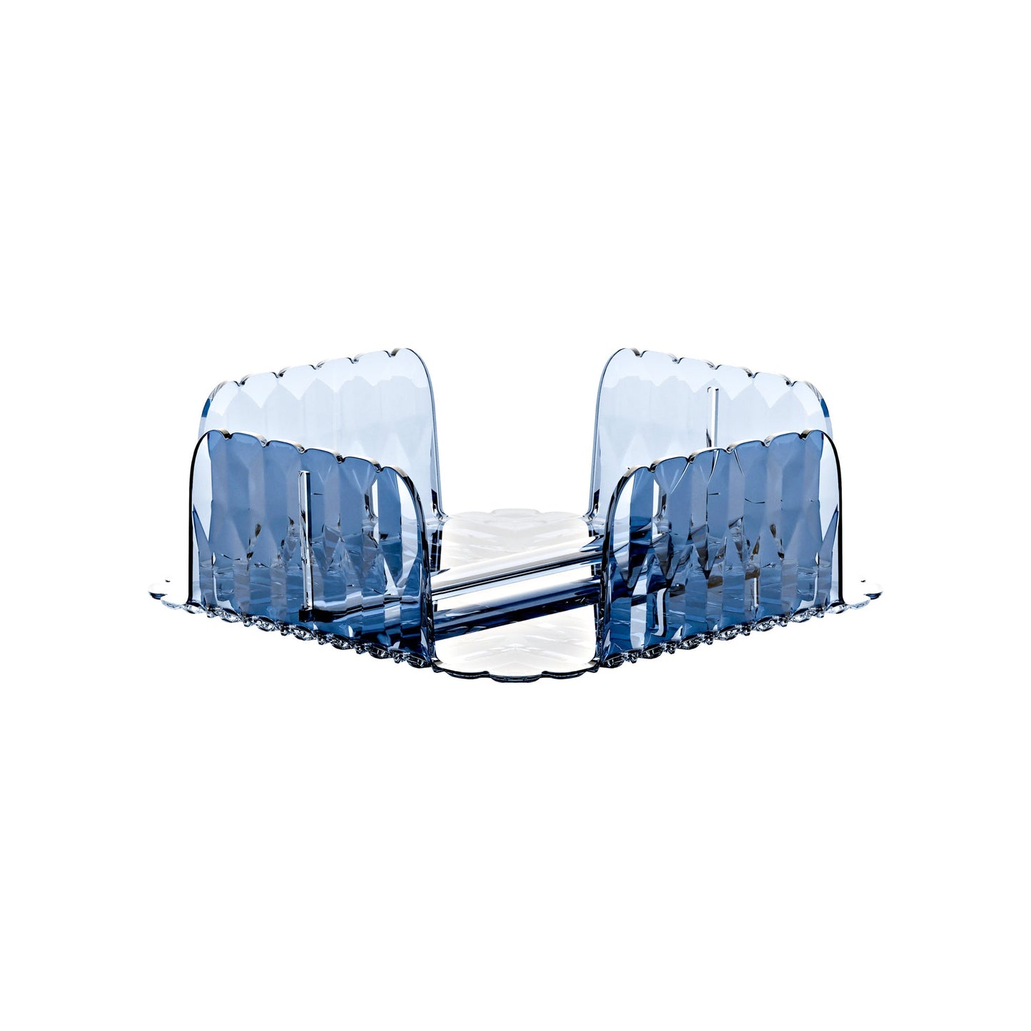 Portatovaglioli Vanity orizzontale colore blu 20 x 20 x H 7,3 cm