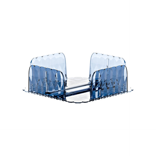 Portatovaglioli Vanity orizzontale colore blu 20 x 20 x H 7,3 cm