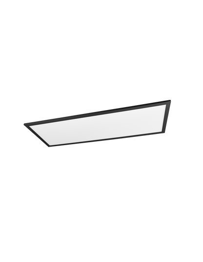 Plafoniera Applique Moderna Led Dimmer 34w Alpha Nero Trio Lighting