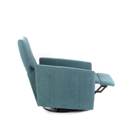 Poltrona reclinabile manuale acquamarina, 85-140 x 70 x H.69-96 cm