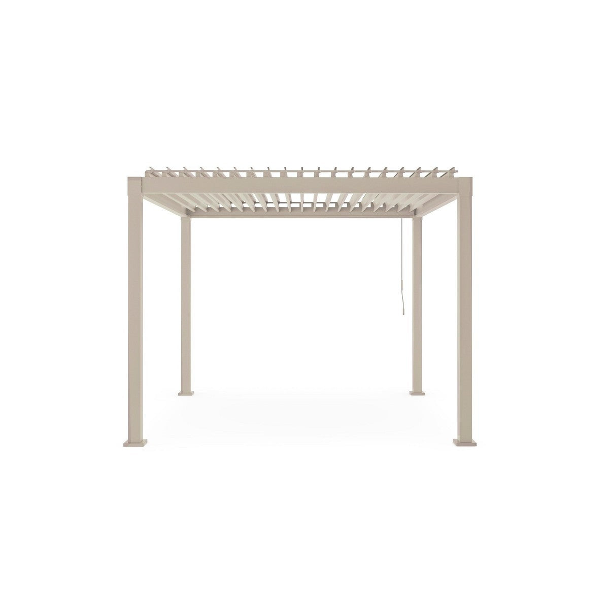 Bizzotto pergola Garda 3x3 m seta in acciaio con tetto lamellare