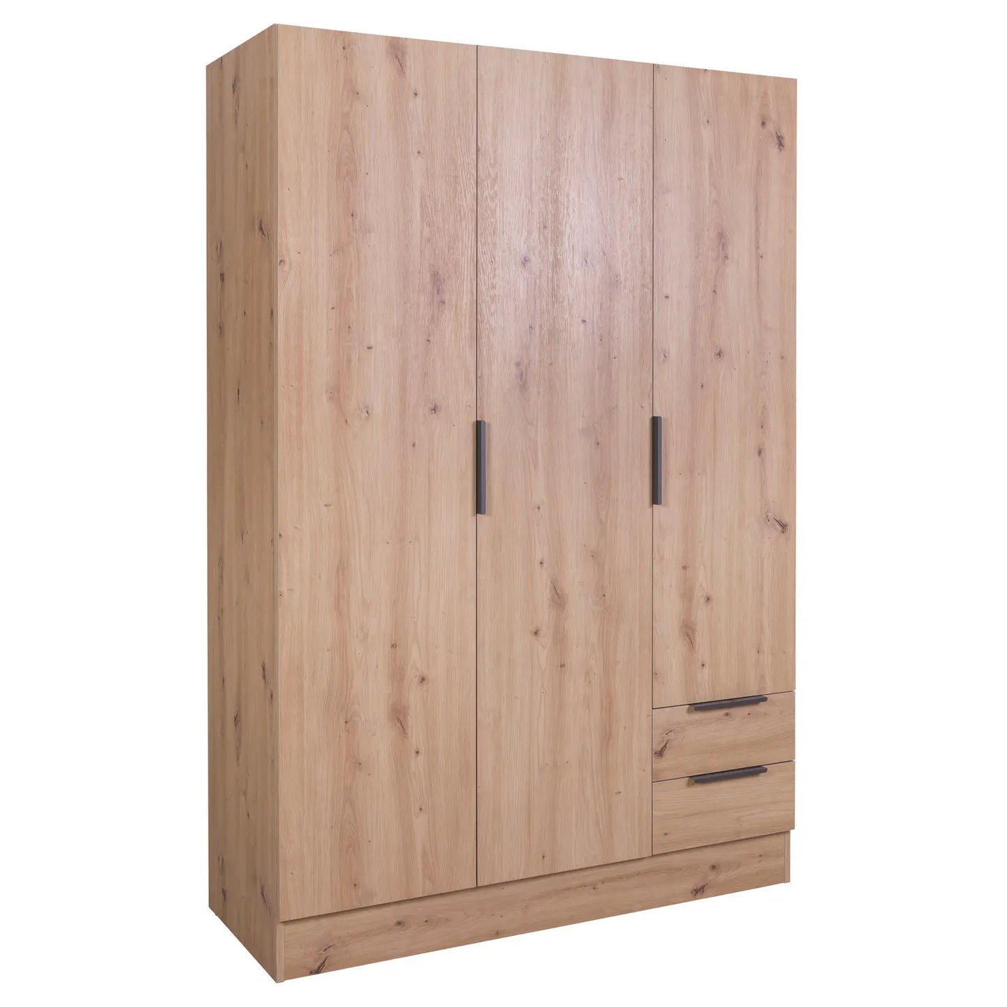 Armadio 3 ante + 2 cassetti cm 120x50 rovere artisan