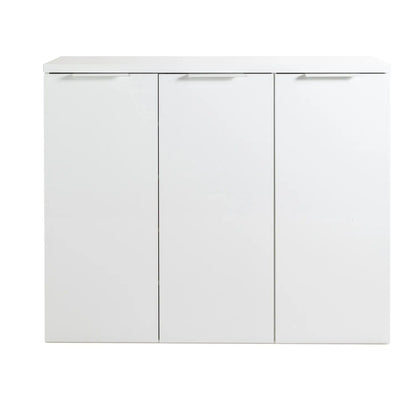 Mobile contenitore Mundi 3 ante bianco laccato cm 120x35x102,30h composad