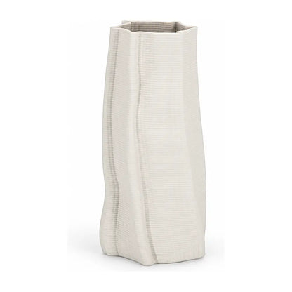 Vaso Izumi tondo bianco Ø15 × H29 cm