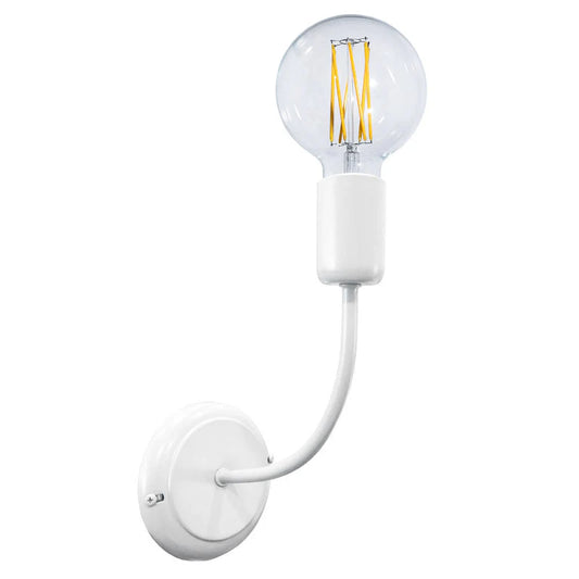 Applique da parete Daniela bianca E27 1 luce