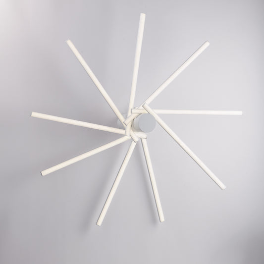 Plafoniera con luci orientabili in metallo e alluminio laccato bianco con led integrato H.15 - Ø 45 - MAX 85