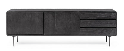 Mobile porta TV 160x40x50 in legno nero