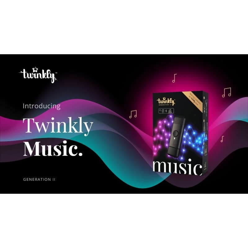 Twinkly Music - Dongle USB per Luci di Natale con Effetti Luminosi Sincronizzati alla Musica