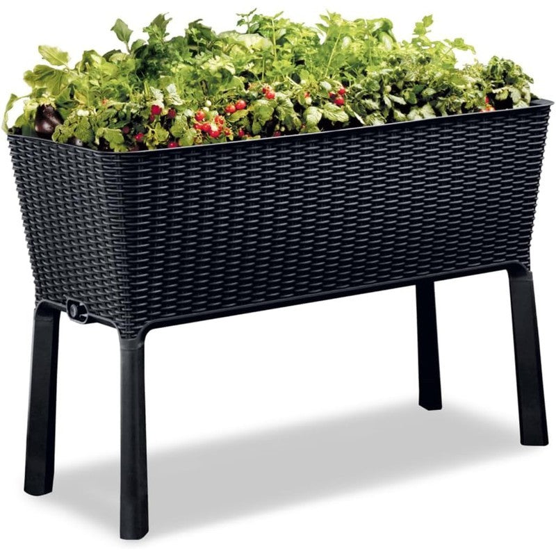 Fioriera Keter Easy Growing Wood marrone 120l cm 49,3x49,3x75,7 h