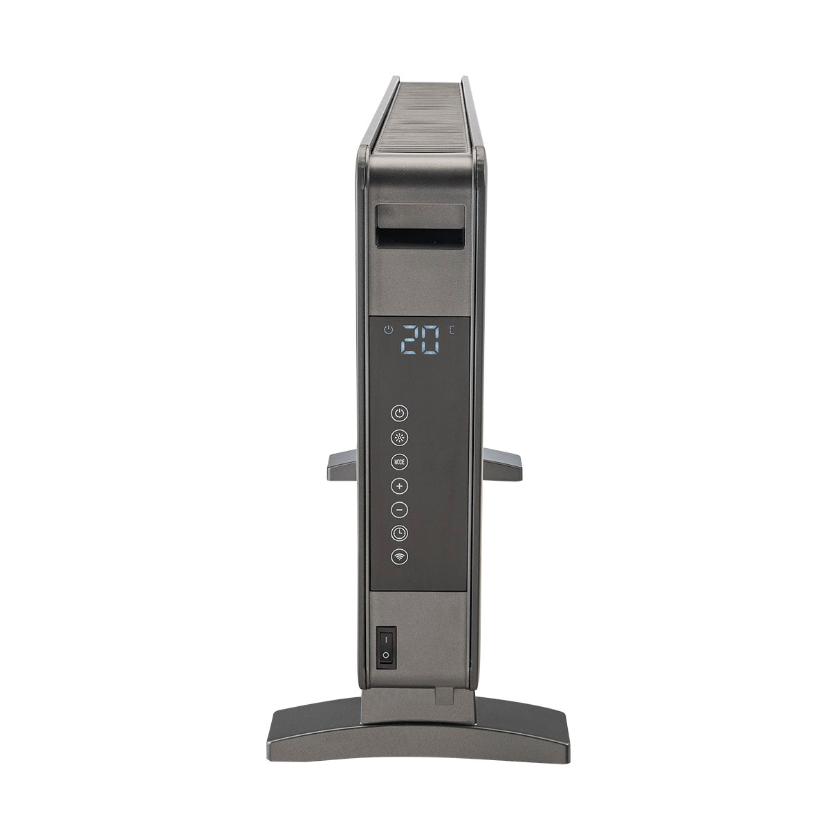 Termoconvettore Wi-Fi 2000W con ventilatore turbo, telecomando e controllo smart cm 71x44,5x21,8