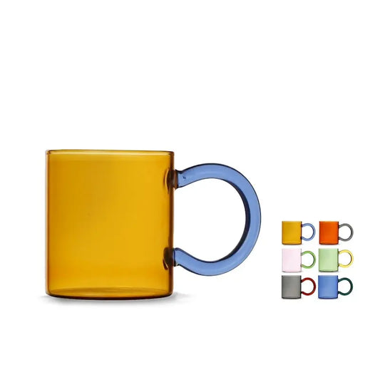Mug in vetro borosilicato in colori assortiti 38.5 cl - 1 pezzo assortito