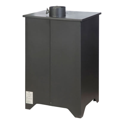Stufa a Legna con Forno Silvia Nera 14,6 Kw L50,5xP58,5xH90,5