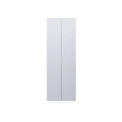 Armadio 2 ante con 6 ripiani bianco opaco cm 69x37x198 h