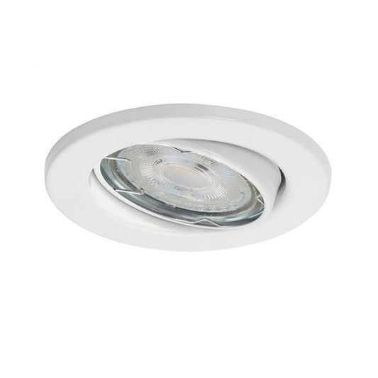 Faretto da incasso orientabile GU10 Ø 8,6 cm bianco